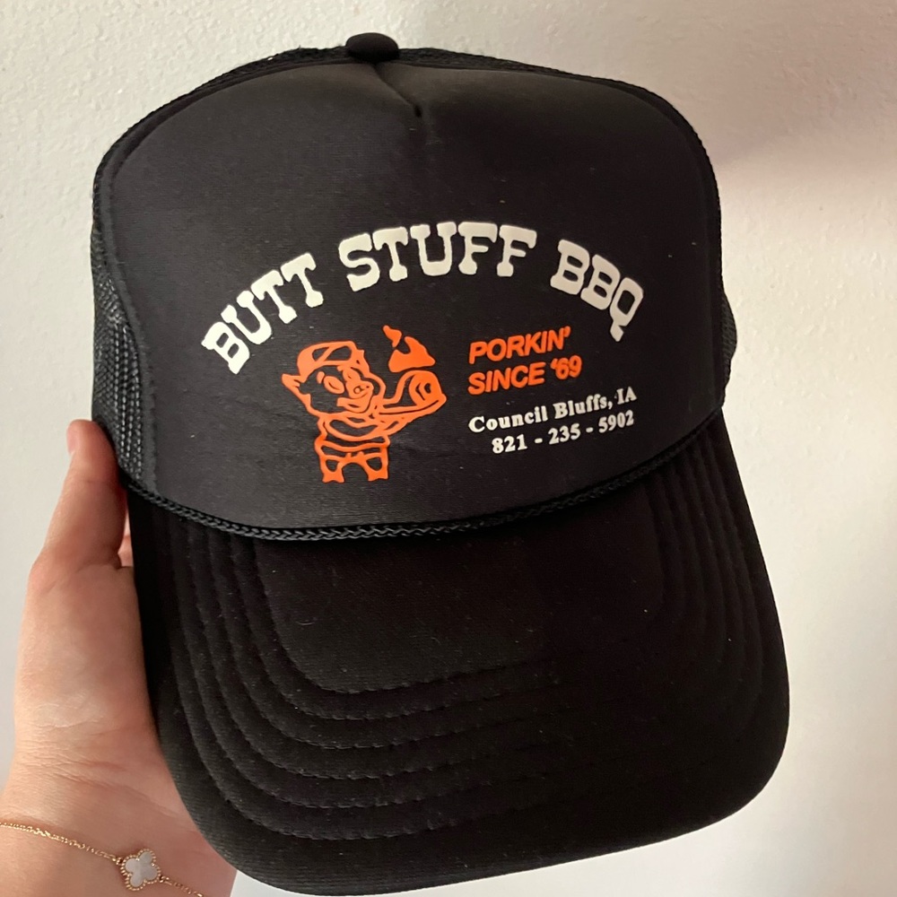 Vintage Butt Stuff BBQ Porkin Since 69 Trucker Hat